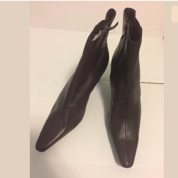 Vintage Leather Prediction brown pointed ankle boots 9.5 - Picture 5 of 8